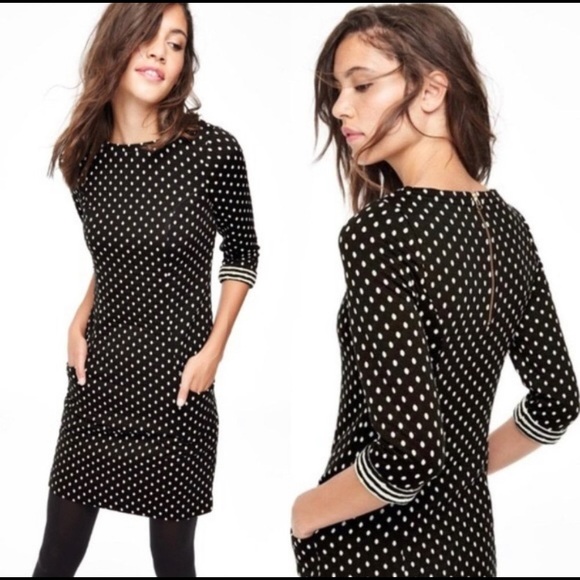 Boden Dresses & Skirts - Boden Dotty Day Dress Black White Polkadot Shift size 4